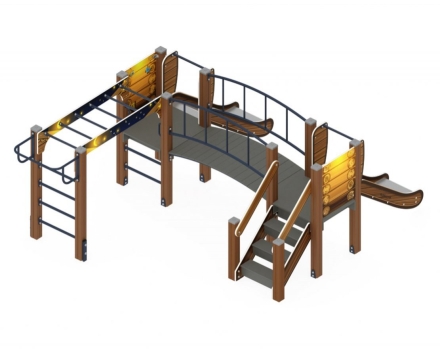 Детская игровая площадка Карапуз Эко ДИК 1.001.04-02 Н=750