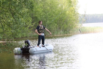 Моторная лодка ПВХ Фрегат 300 ЕК Серый