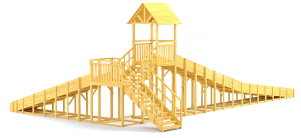 Зимняя горка Савушка Зима Wood 10