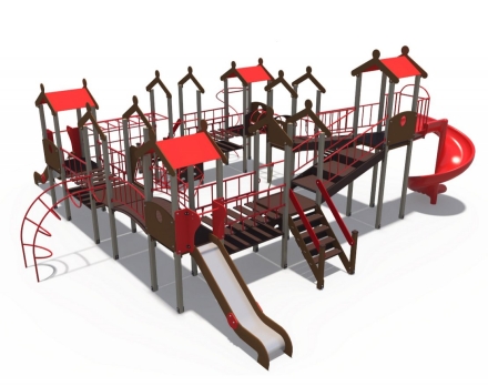 Детский игровой комплекс Городские кварталы Н-1200, Н-2000 ДИО 05054