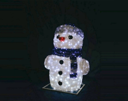 Световая фигура Снеговик