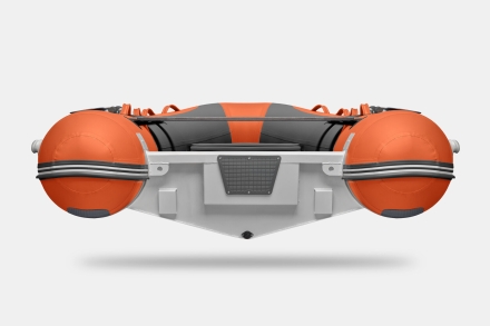 Gladiator RIB 420 AL Оранжево-темносерый моторная лодка ПВХ Жесткое дно (морской алюминий), киль