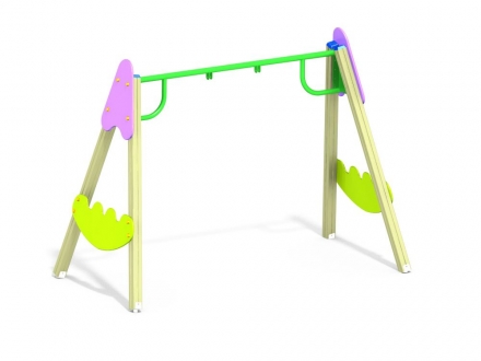 ДИО 1.04 Деревянные качели (подвес в комплект не входит)