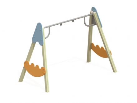ДИО 1.04 Деревянные качели (подвес в комплект не входит)
