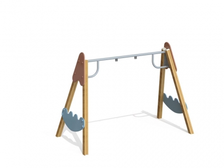 ДИО 1.04 Деревянные качели (подвес в комплект не входит)