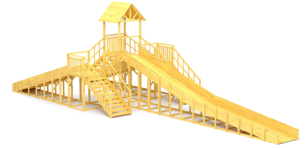Зимняя горка Савушка Зима Wood 11