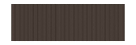 Навес контейнерной площадки для мусора (3 секции) МФ 55.02.03.3-02