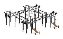 Многофункциональный спортивный комплекс (серый) МК 100.02-03
