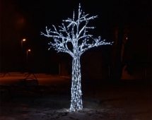 Световая фигура Дерево из алюминия t003