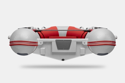 Gladiator RIB 420 AL Красно-белый моторная лодка ПВХ Жесткое дно (морской алюминий), киль
