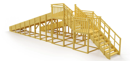 Зимняя горка Савушка Зима Wood 7/5 (без окрашивания)