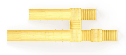 Зимняя горка Савушка Зима Wood 7/5 (без окрашивания)