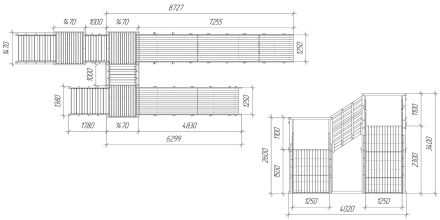 Зимняя горка Савушка Зима Wood 7/5 (без окрашивания)