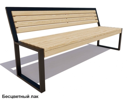 Скамейка парковая Вокзал, Лиственница 1,5 м