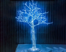 Световая фигура Дерево из алюминия t005