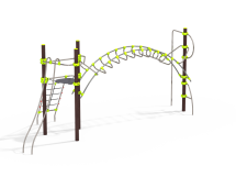 УК 7.103.01 Башня подвесная с рукоходом и гимнастическим столбом нерж