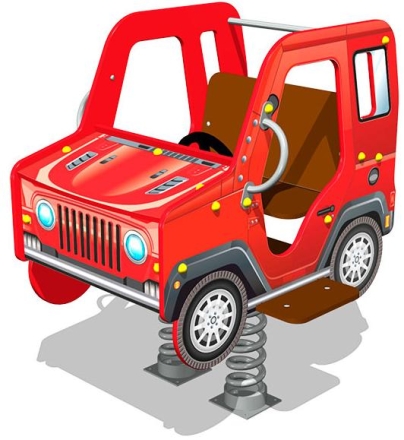 Качалка на пружине Джип У2 КЧ061 для детской площадки