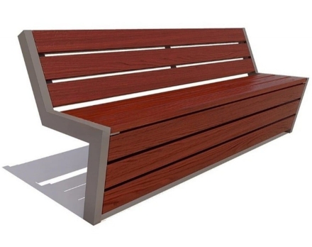 Парковая скамейка Техно, Сосна (брус 30х120) 1,8 м