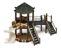 Детская игровая площадка Карнавал Шанхай ДИК 2.22.02-02 H=1200, H=2000, винтовой скат