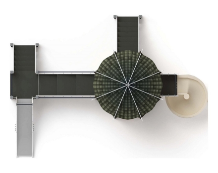 Детская игровая площадка Карнавал Шанхай ДИК 2.22.02-02 H=1200, H=2000, винтовой скат