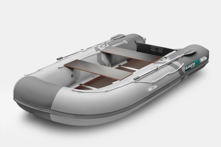 GLADIATOR B 420 LIGHT B Светло-темносерый моторная лодка ПВХ Фанерный пайол