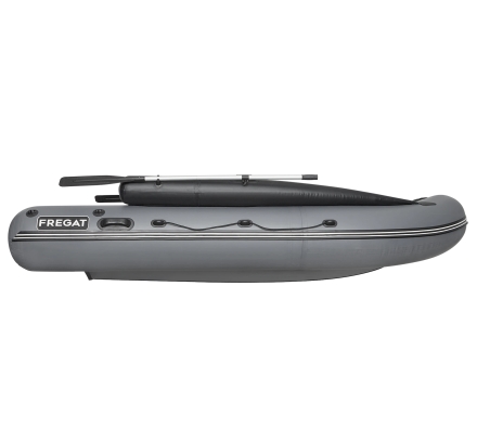 Моторная лодка ПВХ Фрегат 390 F с фальшбортом Серый