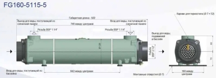 Теплообменник Bowman 300 кВт титан