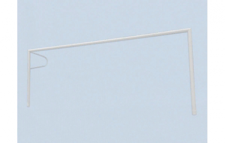 Ворота футбольные с консолью для сетки 7.32х2.44 м круглая труба D 89 мм