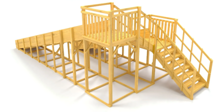 Зимняя горка Савушка Зима Wood 7