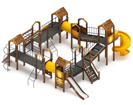 Детская игровая площадка Остров детства (Эко) H=1200 H=2000 ДИК 2.01.8.02-22