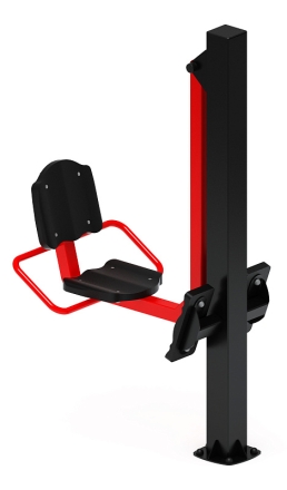 Жим ногами (красный) - Уличный тренажер - СТ 011-11